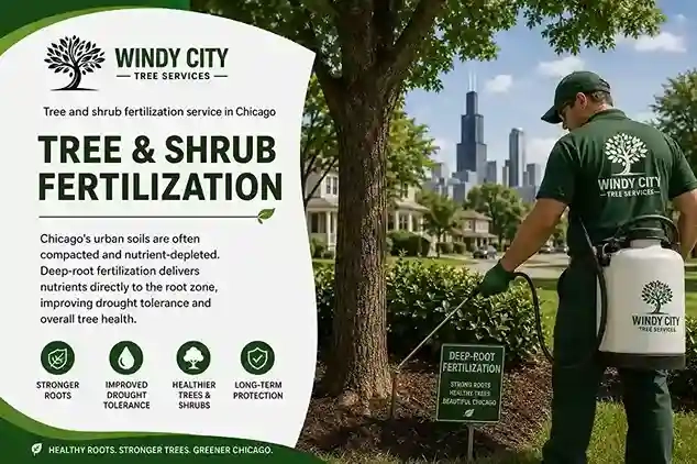 Tree and shrub fertilization service in Chicago