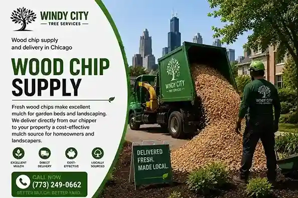 Wood chip supply and delivery in Chicago